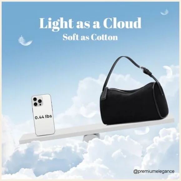 Small Barrel Hobo Bag with Adjustable Strap for Work Travel - Picture 4 of 7